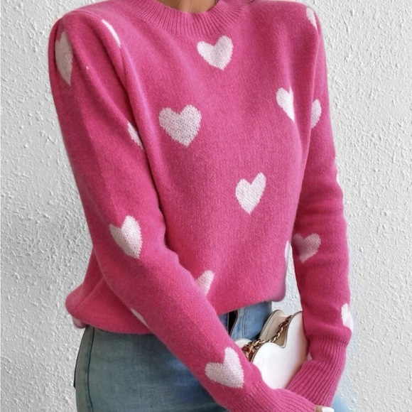 Heart Pattern Sweater - Picture 2 of 5